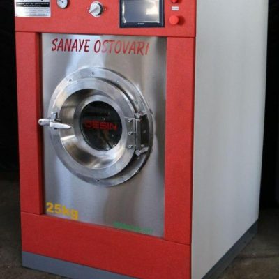 ماشین لباسشویی صنعتی 25 کیلویی نیمه استیل